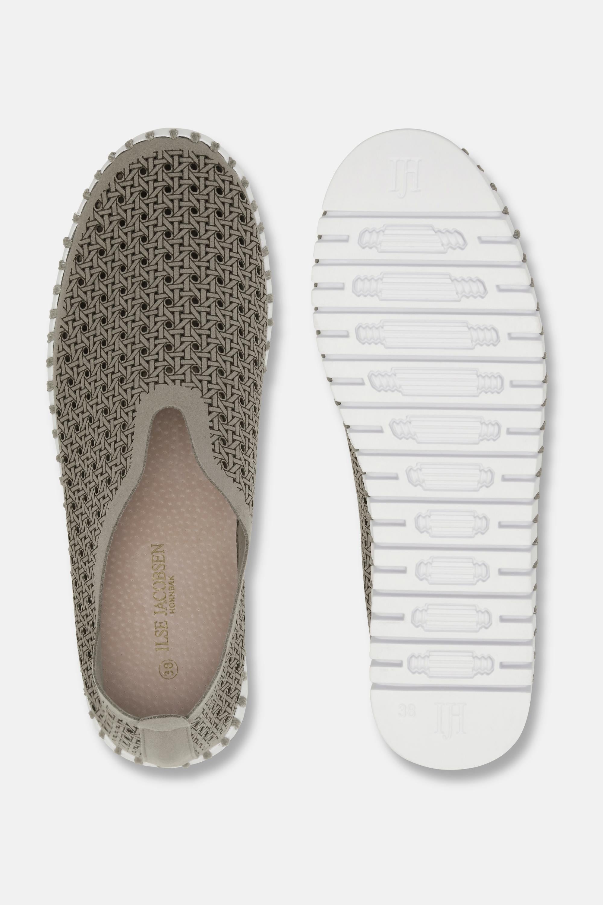 Tulip Slipper - Grey White